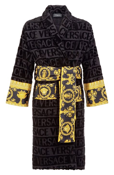 versace barocco robe|versace bathrobe price.